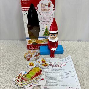 Elf on the Shelf Hide & Seek Musical Game Used Intact AA Battereies Complete